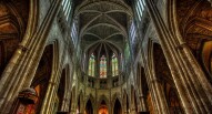 Bordeaux cathedral interior vivicity