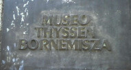 Targa museo thyssen bornemisza