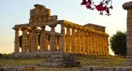 Paestum templi tramonto
