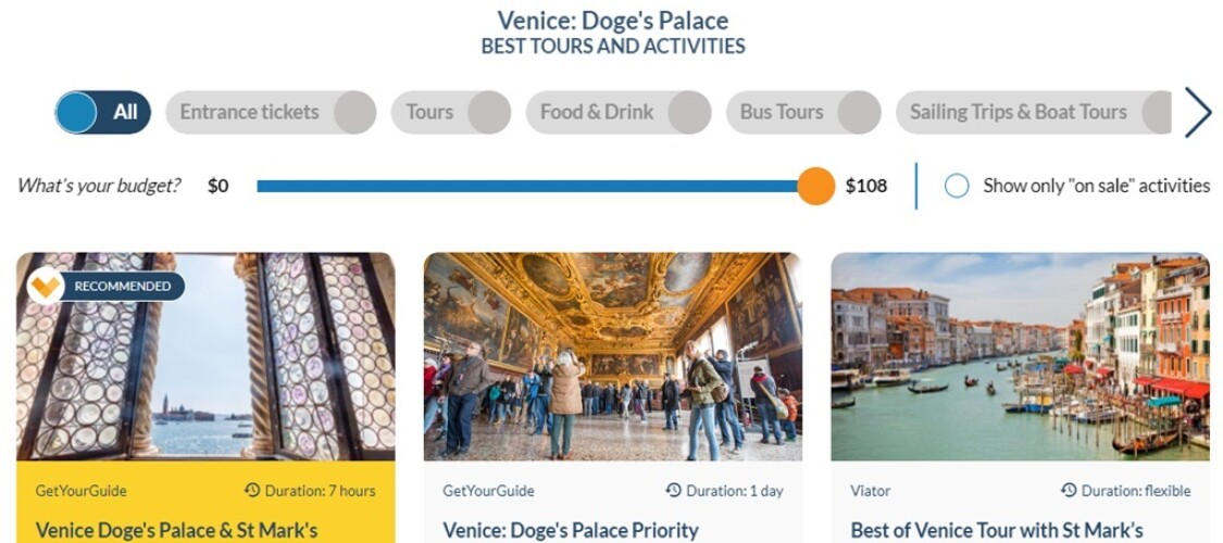 Priority entrance and guided tours to visit Doge's Palace in Venice