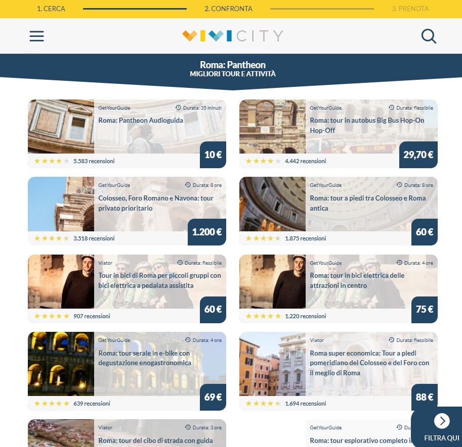 Pantheon Roma vivicity biglietti