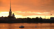 Fortezza Pietro e Paolo al tramonto