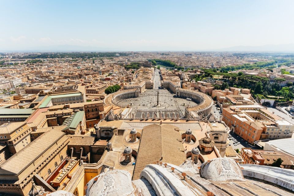Vista Roma Basilica di san Pietro